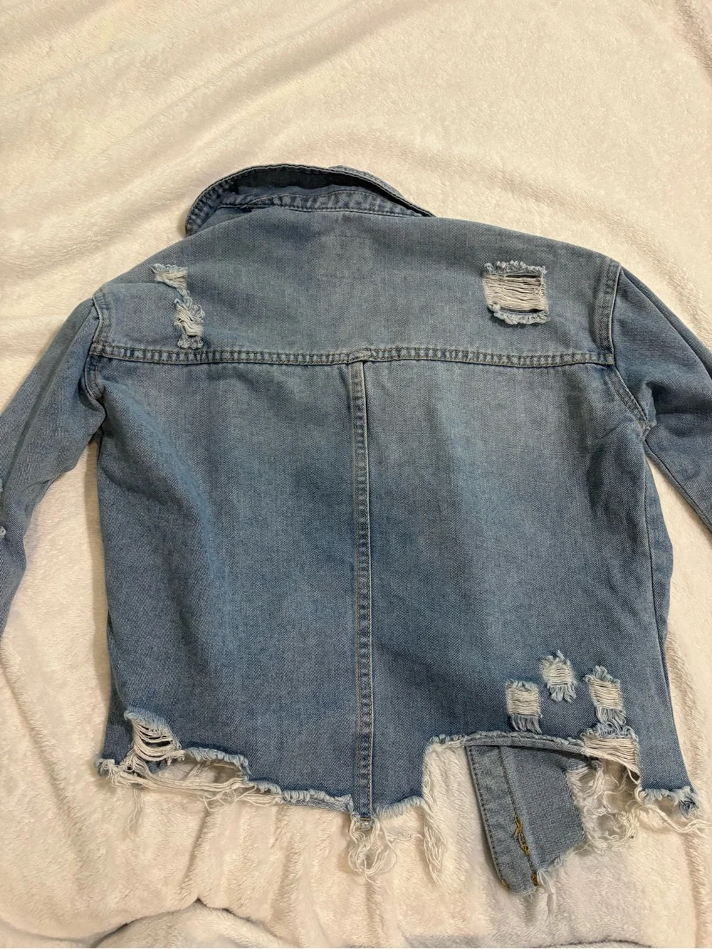 GB girls light blue denim jacket with button front